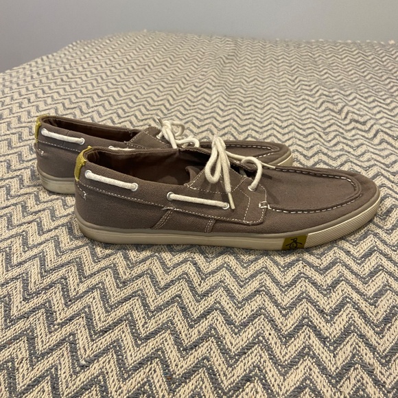 Original Penguin by Munsingwear Fly Ocean Gray Canvas Sneakers Size 11 - Picture 6 of 8